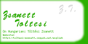 zsanett toltesi business card